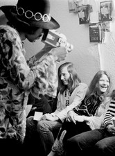 Rock Musician Janis Joplin & Jimi Hendrix Backstage  Vintage Photo Poster 16x24 picture