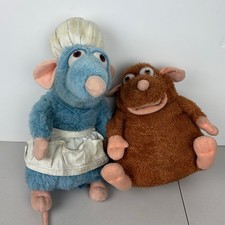 Rare Mattel Ratatouille Remy & Emile 13” Plush Soft Toy Disney Pixar NON Working picture
