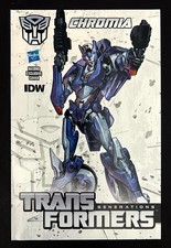 TRANSFORMERS GENERATIONS: CHROMIA #1 Dark Cybertron Hasbro Insert IDW 2014 picture