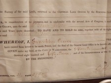 PRESIDENT FRANKLIN PIERCE SIGNED DOCUMENT picture
