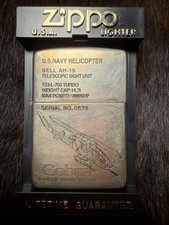 Zippo Cobra World Army  US Navy Helicopter 1994 limited Edition Serial No 0579 picture
