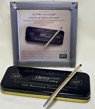 Cross 50th Anniversary Limited Edition 12K Gold Century Pen, Tin, Papers, Cloth picture