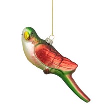 Northlight 6.5-Inch Yellow and Red Parrot Glass Christmas Ornament picture