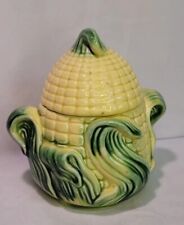 Vintage Stanfordware Porcelain Sugar Bowl 507 Yellow Green Detailed Handles 5