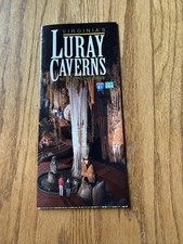 Caverns Of Luray Virginia Travel Brochure Map Near Skyline Drive USA Color picture