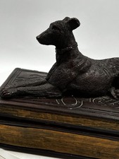 Vintage Craft-Tex Retriever Dog Book Box Trinket Jewelry Hunting Grandpa-core picture