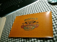 BUSTILLO-VINTAGE INNER CIGAR BOX -EMBOSSED LABEL  picture
