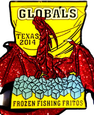 Destination Imagination Pin 💥 GLOBALS TEXAS 2014 RED DRAGON FRITOS 💥 OM150 picture