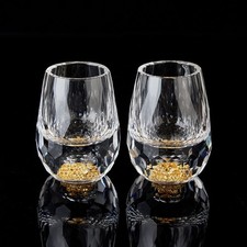 DUJUST Diamond Shot Glasses (1.5oz), Crystal Shot Glass Set Decorated with 24... picture