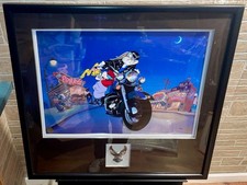 Warner Bros Cel Bugs Bunny Softail Sweethearts Looney Tunes Harley Davidson COA picture