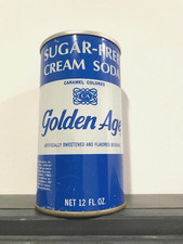 Golden Age Cream Soda can, EMPTY 12oz Soda Pop CAN Houston Texas 77023 picture