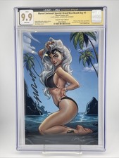 Marvel Swimsuit Special Beach Day CGC SS 9.8 Signed Campbell Black Cat Virgin picture