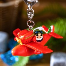 [new] Studio Ghibli Porco Rosso Keychain – Savoia plane & Porco from Japan picture