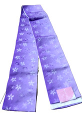 New Hanhaba Obi – Sakura Pattern – 348cm × 17cm – Japanese Kimono Belt picture