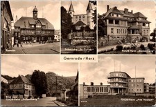 Views Rathaus Stiftskirche Fdgb-heim Buildings Stamp Real Photo RPPC Postcard picture