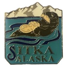 Sitka Alaska Sea Otter Scenic Travel Souvenir Pin picture