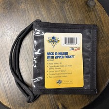 Raine Military Neck ID Holder, Double Pockets Made In USA picture