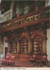 The Organ Gallery at Biltmore Estate Asheville NC Chrome 4x6 Interior Postcard picture