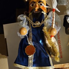 Müller Erzgebirge German Hand Painted Wooden Nutcracker Set of 2, MPN 128/14 picture