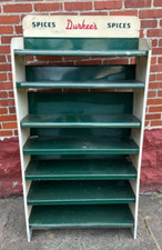 Vintage Durkee’s Spice RACK display shelfs rare Tin  Seasoning Metal picture