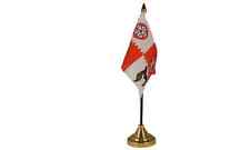 Leicestershire Table Desk Flag - 10 x 15 cm National Country Hand English County picture