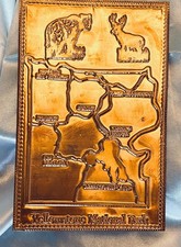 YELLOWSTONE NATIONAL PARK COPPER POSTCARD SOUVENIR BY KOPPER KARD picture