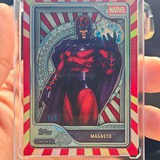 Topps 2026 Topps Mint Marvel Magneto #125 Platinum Parallel Serial 1/5 picture