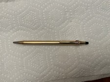 Vintage 10K Gold Filled CROSS Ball Point Pen With Cadillac Emblem Logo On Cap picture