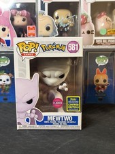 Funko Pop Games Pokémon Mewtwo Flocked #581 2020 Summer Convention Exclusive picture