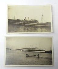 WWI USS Mercy (AH-4) U.S. Navy Hospital Ship Photograph c1918 ORIGINAL LOT (2) picture