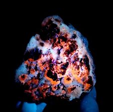 110 Gm Top Quality Natural Fluorescent Afghanite With Pyrite Specimen ~AFG picture