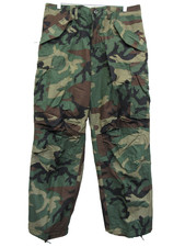 US GI M65 Woodland Camo Field Pants Trousers Medium Regular 1985 NOS picture