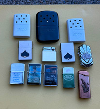 Lot of 12 vintage zippo lighters and Hand Warmers picture