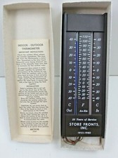 New Store Fronts Inc. Advertising Meteor Line  Indoor / Outdoor Thermometer 1980 picture