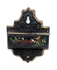 VTG Cast Iron Painted Match Holder picture
