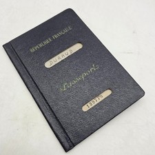 VTG France Passport 1950s Visas Stamps Paris Lady Jeanne Marie Madeleine Duraud picture