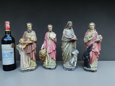 Vintage Stoneware Four Evangelist statue figurine SAint Matthew Mark Luke John picture