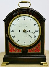 Rare Antique Regency Hamley Of London Twin Fusee Verge Fruitwood Bracket Clock picture