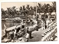 World War II Photo Military Sailors on Boat South Pacific WW 2  5x7 inches picture
