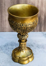 Ebros Merlin's Holy Grail The Golden Cup Of Life Chalice Ceremonial Cup Arthur picture