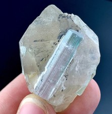 125 CTs Natural Tourmaline Crystal With Quartz specimen from Afghanistan picture