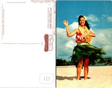 Lovely Hawaiian Hula Maiden, Hawaii Postcards unused 56175 picture