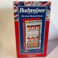1998 Budweiser Die-Cast Musical Coin Bank NIB #450030 picture