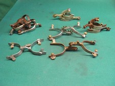 NICE OLD VINTAGE LOT OF 6 PAIRS SPURS picture