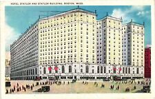 1937 Hotel Statler And Statler Building Boston Massachusetts MA Vtg Postcard picture