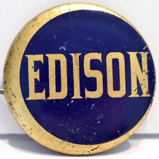 Vintage 1920s Thomas Edison High School Minneapolis Minnesota Pinback Pin Button picture