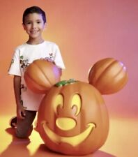 2023 Disney Parks Giant Mickey Mouse Light Up Pumpkin Jack-O-Lantern - IN HAND picture
