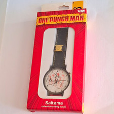 VIZ Media One Punch Man Saitama Analog Quartz Watch, PU Leather Band, Box picture