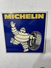 Vintage ORIGINAL Michelin Bibendum Advertising Sign - 25.75”x 25.75” RARE picture