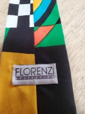 Original FUNKY 1960s / 70's Vintage TIE -- FUN HIPPY TIE, love the colors shapes picture